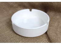 Popielniczka ceramiczna 10x3,5 cm BIAŁA