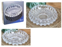 Popielniczka szklana ala kryształ 12x3 cm