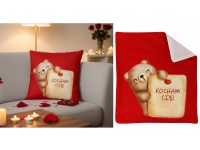 Poszewka na poduszkę KOCHAM CIĘ! MIŚ 40x40 cm