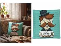 Poszewka na poduszkę MAM SUPER DZIADKA 40x40 cm