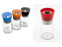 Przyprawnik, solniczka, pieprzniczka szklana z plastikową zakrętką KOLOR 13x6,5 cm - 1 szt