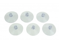 Przyssawki BEZBARWNE uniwersalne 3 cm - 6 szt