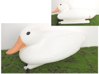 Ptak sztuczny-plastik KACZKA 38x17x15cm BIAŁA