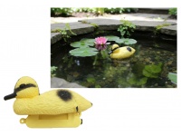 Ptak sztuczny-plastik KACZKA, kaczuszka żółta 12x6,5x6,5 cm