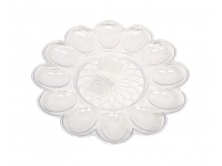 pTalerz Wielkanocny na jajka plastikowy 24 cm transparentny