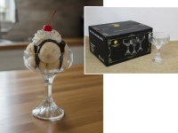 Pucharek 220ml do lodów na wysokiej nóżce 14x9,5 cm - 1 szt