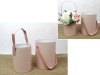 Pudełko papierowe FLOWER BOX gładkie - kpl 2 szt RÓŻOWE jasne