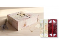 Pudełko prezentowe, kartonowe otwierane 24x19x8 cm mix wzorów