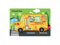 Puzzle drewniane AUTOBUS 22x15 cm