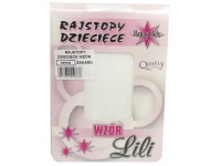 Rajstopy dziecięce Lili żakard, cienkie roz. 128 (białe mix wzorów) - 1 szt