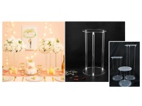 Rama akrylowa, kwietnik do dekoracji OKRĄGŁY 80x24x2 cm