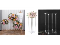 Rama akrylowa, kwietnik do dekoracji KWADRATOWY 40x20x2 cm