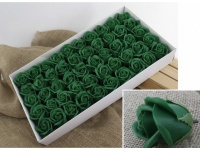 RÓŻE mydlane (6x5 cm) opakowanie 50 szt ZIELEŃ butelkowa