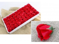 RÓŻE mydlane CZERWONE 5 cm opakowanie 50 szt