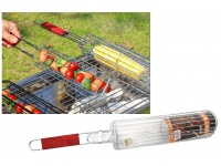 Ruszt do grilla z drewnianą rączką 58x9 cm