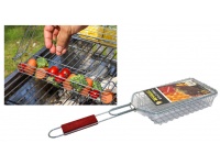 Ruszt do grilla z drewnianą rączką 52x13x5 cm