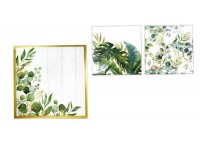 Serwetki dekoracyjne 33x33 cm LISTKI MIX - kpl 10 szt