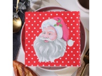 Serwetki papierowe MIKOŁAJ 33x33 cm - kpl 20 szt