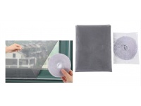 Siatka w okno na owady, komary 150x130 cm SZARA