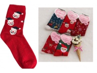 Skarpety damskie ŚWIATECZNE mix Mikołaj, renifer, gwiazda, bałwan uniwersalne