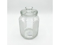 Słoik, słój szklany z pokrywką 21,5x13,5 cm