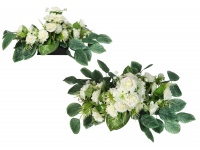 Stroik zalewany misa KWADRATOWA dalia, róża, jaśmin (ok.85x50x30 cm) ok. 2,6 kg BIAŁY