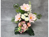 Stroik zalewany misa MAGNOLIA JASNY RÓŻ + mieszane kwiaty (ok. 55x45x25 cm ) ok. 1,9 kg 