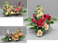 Stroik zalewany misa okrągła Amarylis, mieczyk róże (ok.50x35x45 cm) ok. 1,8 kg