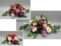 Stroik zalewany, misa okrągła AZALIA, róże i piownie (ok.90x55x35 cm) ok.2,5 kg