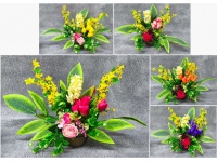 Stroik zalewany misa WIOSENNY tulipany, forsycja, hiacynt MIX KOLOR (ok. 70x38 cm) ok. 1,8 kg 