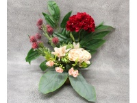 Stroik zalewany misa WIOSENNY różyczki, czosnek HORTENSJA CZERWONY (ok. 45x60x60 cm) ok. 1,9 kg 