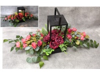 Stroik zalewany RÓŻE bordo-ciemny róż MAŁA LATARNIA (ok. 110x45x37 cm) ok. 2,4 kg 