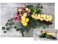 Stroik zalewany RÓŻE + KARCZOCH fiolet misa kwadrat (ok. 75x50x23 cm) ok. 2 kg