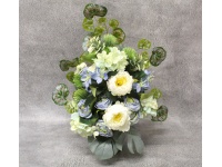 Stroik zalewany XL BIAŁO-NIEBIESKI piwonie, hortensje wazon (ok. 50x30x60 cm ) ok. 1,4 kg 