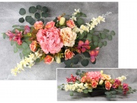 Stroik zalewany XL róże, hortensja, ostróżki, lilie ŁOSOSIOWY misa kwadrat (ok. 90x60x20 cm ) ok. 1,9 kg 