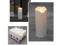 Świeca LED C704 z nieruchomym płomieniem CF (światło ciepłe białe) 12,5x5 cm  - 1 szt 