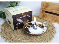Świecznik LED srebrny 11x7,5 cm
