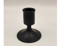 Świecznik metalowy CZARNY 7x6,5x3 cm