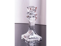 Świecznik szklany 15x7,5x4 cm TRANSPARENTNY