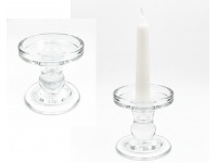 Świecznik szklany 8,5x8,5 cm