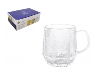 Szklanka, kubek 200 ml tłoczony wzór kropki 9x7,5 cm - 1 szt