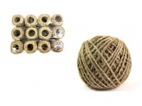 Sznurek naturalny jutowy 50g (średnica kłębka 7,5 cm) 1 szt