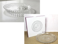 Talerz szklany do ciasta 28 cm