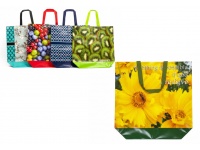 Torba na zakupy TWORZYWO mix wzorów 50x43x15 cm - 1 szt