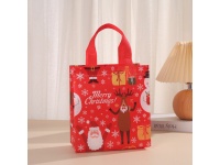 Torba prezentowa twoerzywo świąteczna renifer i bałwan 29x27x12 cm