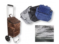 Torba zakupowa na kółkach 86x33x27 cm - TERMO, WZOREK mix kolor