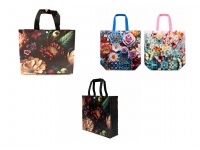 Torba zakupowa zapinana na zatrzask 31.5x31cm - MIX KOLOR