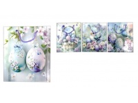 Torebka prezentowa wielkanocna 22x18x8 cm mix wzorów