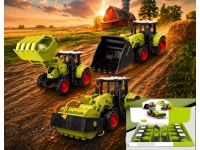 Traktor z maszyną i napędem 16,5x6,5x6 cm - mix