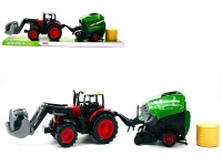 Traktor z maszyną rolniczą, prasa do bel opakowanie 63x16x14 cm